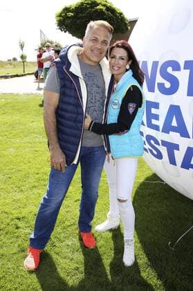 Karsten Speck und Sandra Dannenberg beim 10. GRK Golf Charity Masters 2017 in der Golfanlage Golfclub Leipzig im Golfresort Machern. Leipzig, 19.08.2017 Foto:xS.xGabschx xFuturexImage