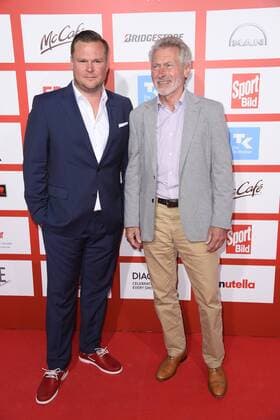 Paul Breitner mit Sohn Max Breitner beim SPORT BILD Award 2017 in der Fischauktionshalle in Hamburg am 21.08.2017