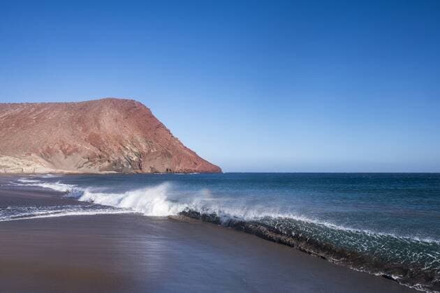 Spain, Tenerife, Black lava beach  SIPF01643