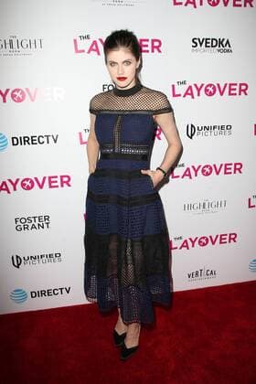 August 23, 2017 - Hollywood, CA, U.S. - 23 August 2017 - Hollywood, California - Alexandra Daddario. Premiere Of DIRECTV And Vertical Entertainment s The Layover held at ArcLight Hollywood. Photo Credit: Faye Sadou AdMedia Hollywood U.S. - ZUMAa123 20170823_zaa_a123_091 Copyright: xFayexSadouAdmediax