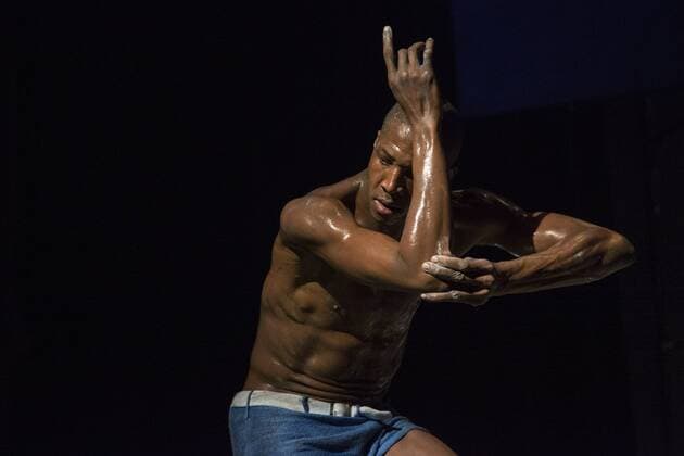 EMBARGO SPERRFRIST Three Stages by Richard Siegal, Ruhrtriennale, PACT Zollverein, Essen, Germany SPERRFRIST EMBARGO bis to 7:00pm, 25 August 2017 Essen, Germany, 23 August 2017. Corey Scott-Gilbert in the piece In Medias Res . American choreographer Richard Siegal presents Three Stages: Model , In Medias Res and as a world premiere El Dorado at PACT Zollverein for the Ruhrtriennale cultural festival 2017. For editorial use only in connection with Ruhrtriennale reporting