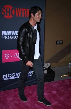 August 26, 2017 - Las Vegas, NV, U.S. - 26 August 2017 - Las Vegas, NV - Brandon Davis. Mayweather vs McGregor pre-fight VIP Red Carpet at T-Mobile Arena. Credit: mjt AdMedia Las Vegas U.S. - ZUMAa123 20170826_zaa_a123_140 Copyright: xMjtAdmediax