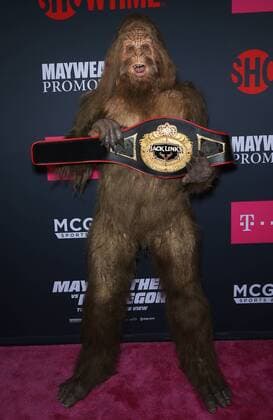 August 26, 2017 - Las Vegas, NV, U.S. - 26 August 2017 - Las Vegas, NV - Sasquatch. Mayweather vs McGregor pre-fight VIP Red Carpet at T-Mobile Arena. Credit: mjt AdMedia Las Vegas U.S. - ZUMAa123 20170826_zaa_a123_160 Copyright: xMjtAdmediax