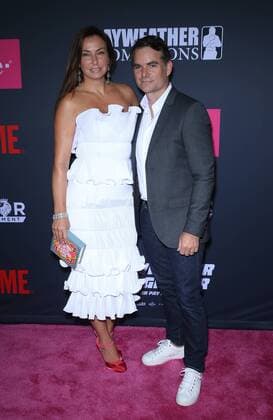 August 26, 2017 - Las Vegas, NV, U.S. - 26 August 2017 - Las Vegas, NV - Jeff Gordon, Ingrid Vandebosch. Mayweather vs McGregor pre-fight VIP Red Carpet at T-Mobile Arena. Credit: mjt AdMedia Las Vegas U.S. - ZUMAa123 20170826_zaa_a123_178 Copyright: xMjtAdmediax