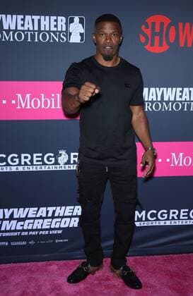 August 26, 2017 - Las Vegas, NV, U.S. - 26 August 2017 - Las Vegas, NV - Jamie Foxx. Mayweather vs McGregor pre-fight VIP Red Carpet at T-Mobile Arena. Credit: mjt AdMedia Las Vegas U.S. - ZUMAa123 20170826_zaa_a123_200 Copyright: xMjtAdmediax