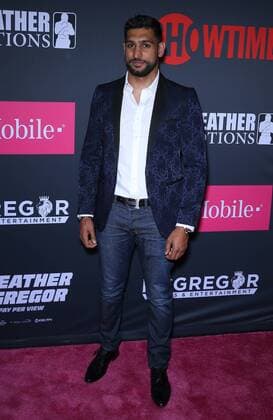 August 26, 2017 - Las Vegas, NV, U.S. - 26 August 2017 - Las Vegas, NV - Amir Khan. Mayweather vs McGregor pre-fight VIP Red Carpet at T-Mobile Arena. Credit: mjt AdMedia Las Vegas U.S. - ZUMAa123 20170826_zaa_a123_248 Copyright: xMjtAdmediax