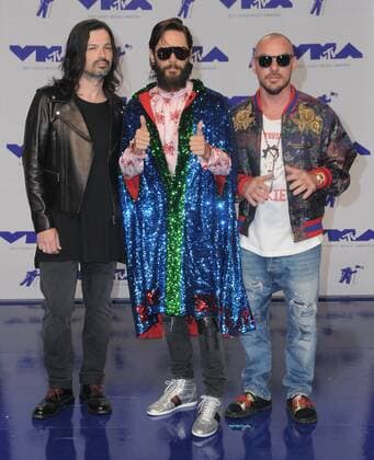 220133 Birdie Thompson AdMedia Starface 2017-08-27 CA Los Angeles Etats-Unis 2017 MTV Video Music Awards a Los Angeles. 27 August 2017 - Los Angeles, California - Thirty Seconds to Mars. 2017 MTV Video Music Awards held at The Forum in Los Angeles. Photo Credit: Birdie Thompson AdMedia  Copyright: xBirdiexThompson AdMediax STAR_220133_171