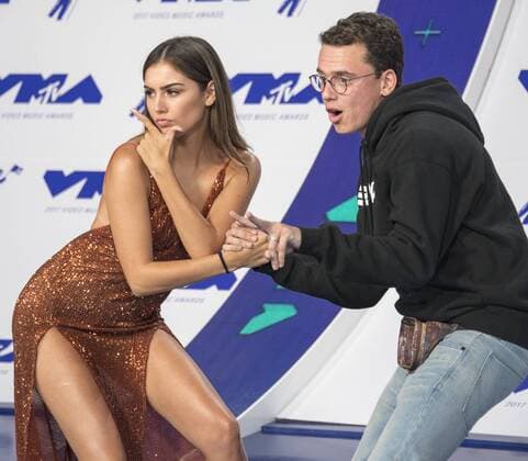 August 27, 2017 - Inglewood, California, U.S - Logic arrives at the 2017 MTV Video Music Awards held at the Fabulous Forum in Inglewood Los Angeles on Sunday afternoon. Inglewood U.S. - ZUMAb102 20170827_zaf_b102_096 Copyright: xDavidxBrox