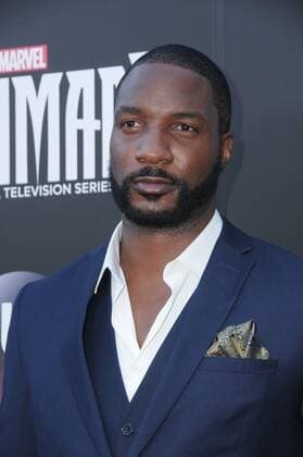 August 28, 2017 - Universal City, CA, U.S. - 28 August 2017 - Universal City, California - Eme Ikwuakor. IMAX Marvel s Inhumans World Premiere held at Universal Citywalk in Universal City. Photo Credit: AdMedia Universal City U.S. - ZUMAa123 20170828_zaa_a123_021 Copyright: xBirdiexThompsonx