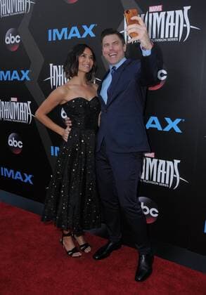 August 28, 2017 - Universal City, CA, U.S. - 28 August 2017 - Universal City, California - Sonya Balmores, Anson Mount. IMAX Marvel s Inhumans World Premiere held at Universal Citywalk in Universal City. Photo Credit: AdMedia Universal City U.S. - ZUMAa123 20170828_zaa_a123_056 Copyright: xBirdiexThompsonx