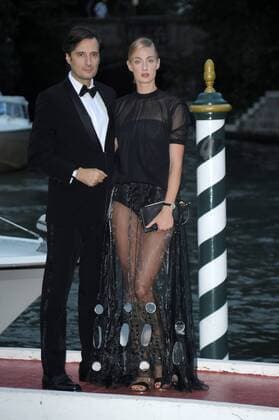 74th Venice Film Festival, Celebrities arrive at Excelsior pier to attend The Franca Sozzani Award - 47th Venice Film Festival Pictured: Eva Riccobono, Matteo Ceccarini  Copyright: xAlbertoxTerenghi Veneziax2017x x xVeneziax