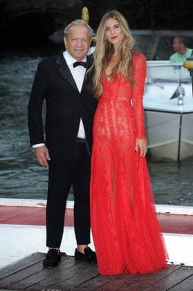 74th Venice Film Festival, Celebrities arrive at Excelsior pier to attend The Franca Sozzani Award - 47th Venice Film Festival Pictured: Nicoletta Romanoff, Ermanno Scervino  Copyright: xAlbertoxTerenghi Veneziax2017x x xVeneziax