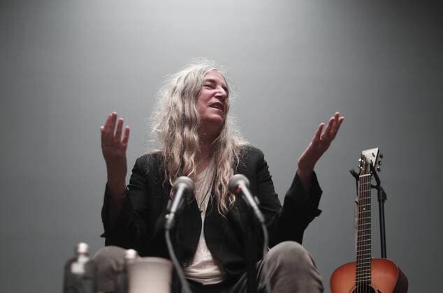 September 1, 2017 - EUM20170901CUL04.JPG.CIUDAD DE MEXICO GalleryGaleria-Patti Smith.- Aspectos generales en la imagen, aspectos generales de la rueda de prensa de la artista Patti Smith en la galeria Kurimanzutto, 01 de septiembre de 2017. Foto: Agencia EL UNIVERSALAlejandra LeyvaMAVC  - ZUMAu78_ 20170901_zaf_u78_038 Copyright: xElxUniversalx