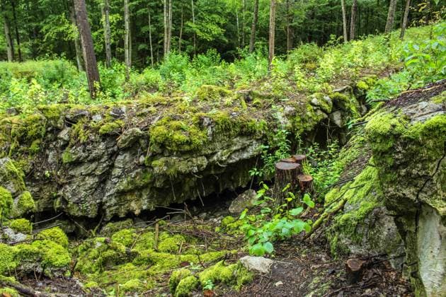 September 2, 2017 - Gierloz, Poland - People walking at the Wolf s Lair remains are seen on 2 September 2017 in Gierloz , Poland. Wolf s Lair (ger. Wolfsschanze) ruins of Adolf Hilter s war headquarters is ItÃ¢â‚¬â ¢s a hidden town in the woods consisting of 200 buildings: shelters, barracks, 2 airports, a power station, a railway station, air-conditioners, water supplies, heat-generating plants and two teleprinters. Gierloz Poland  - ZUMAn230 20170902_zaa_n230_604 Copyright: xMichalxFludrax