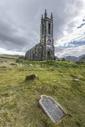Old Church of Dunlewey, County Donegal, Ulster, Republic of Ireland, Europe Copyright: francescoxvaninetti 1251-215