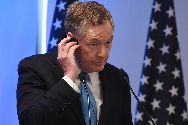 September 5, 2017 - Mexico City, Mexico, Mexico - Robert Lighthizer, United States Trade Representative is seen during his speech at meeting with the media as part of the Second Round of NAFTA Negotiations on September 05, 2017 in Mexico City, Mexico Mexico City Mexico  - ZUMAn230 20170905_zaa_n230_472 Copyright: xCarlosxTischlerx