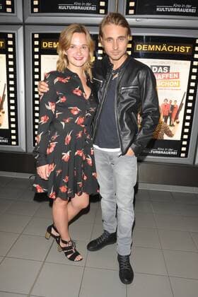 Johanna Griebel, Constantin von Jascheroff Ankunft zur Premiere ;Das schaffen wir schon; im Kino der Kulturbrauerei in Berlin am 07.09.2017