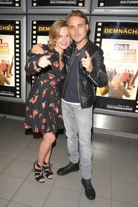 Johanna Griebel, Constantin von Jascheroff Ankunft zur Premiere ;Das schaffen wir schon; im Kino der Kulturbrauerei in Berlin am 07.09.2017