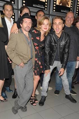David Bennet, Johanna Griebel, Constantin von Jascheroff und weitere Darsteller Ankunft zur Premiere ;Das schaffen wir schon; im Kino der Kulturbrauerei in Berlin am 07.09.2017
