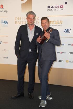 Hamburg Kultmoderatoren Jens Hardeland und Andreas Kuhlage Verleihung Deutscher Radiopreis in der Elbphilharmonie Hamburg am 7.9.2017