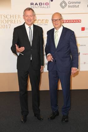 Hamburg Hörfunkdirektor Joachim Knuth und NDR-Intendant Lutz Marmor Verleihung Deutscher Radiopreis in der Elbphilharmonie Hamburg am 7.9.2017