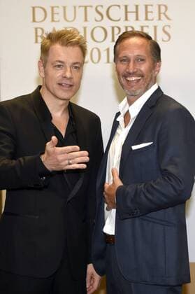 Michael Mittermeier und Benno Fürman bei der Verleihung des Deutschen Radiopreises 2017 in der Elbphilharmonie. Hamburg, 07.09.2017