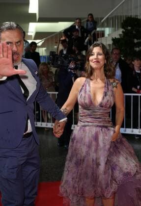 September 7, 2017 - Venice, Italy - Venice, Italy. 07 September, 2017: Michela Andreozzi and Massimiliano Vado walks the red carpet ahead of the Mektoub, My Love: Canto Uno screening during the 74th Venice Film Festival Venice Italy  - ZUMAn230 20170907_zaa_n230_440 Copyright: xMatteoxChinellatox