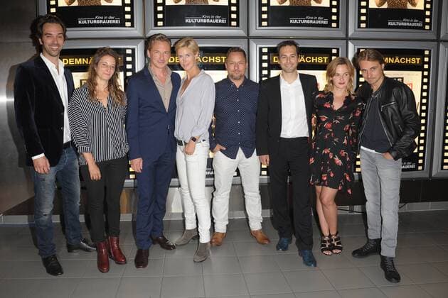 Rodja Troescher, Dorothea Schenck, David C. Brunners, Lars Pape, Patrick Khatami, Johanna Griebel, Constatin von Jascheroff (v.l.n.r) Ankunft zur Premiere ;Das schaffen wir schon; im Kino der Kulturbrauerei in Berlin am 07.09.2017