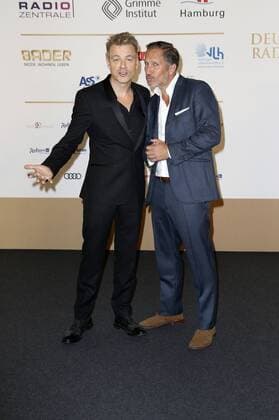 Michael Mittermeier und Benno Fürmann bei der Verleihung des Deutschen Radiopreises 2017 in der Elbphilharmonie. Hamburg, 07.09.2017
