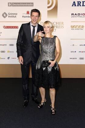 Steffen Hallaschka mit Frau Frau Anne-Katrin bei der Verleihung des Deutschen Radiopreises 2017 in der Elbphilharmonie. Hamburg, 07.09.2017
