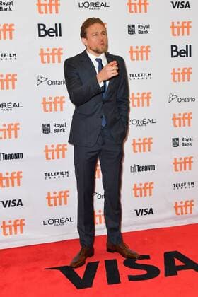 September 7, 2017 - Toronto, Ontario, Canada - CHARLIE HUNNAM attends the Papillon premiere during the 2017 Toronto International Film Festival at Princess of Wales Theatre on September 7, 2017 in Toronto, Canada Toronto Canada - ZUMAv53_ 20170907_zaf_v53_065 Copyright: xIgorxVidyashevx