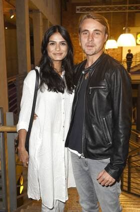 Haleh Esbak mit Freund Constantin von Jascheroff bei der Premiere des Kinofilms Das schaffen wir schon im Kino in der Kulturbrauerei. Berlin, 07.09.2017