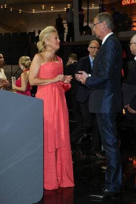 Hamburg, Germany 07.09.2017, Deutscher Radiopreis 2017, Barbara Schoeneberger und Guenther Jauch ( DeFodi525