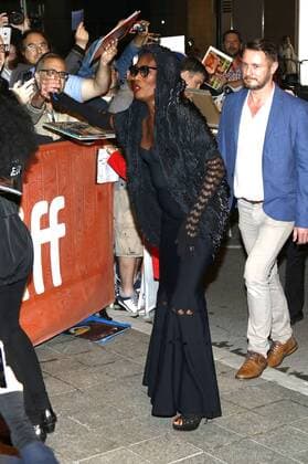 Grace Jones attending the Grace Jones: Bloodlight and Bami premiere during the 42nd Toronto International Film Festival at Elgin Theatre on September 07, 2017 in Toronto, Canada
