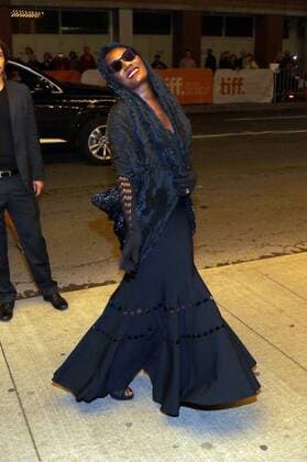 Grace Jones attending the Grace Jones: Bloodlight and Bami premiere during the 42nd Toronto International Film Festival at Elgin Theatre on September 07, 2017 in Toronto, Canada