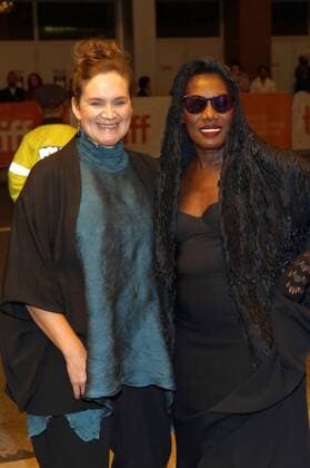 Director Sophie Fiennes and Grace Jones attending the Grace Jones: Bloodlight and Bami premiere during the 42nd Toronto International Film Festival at Elgin Theatre on September 07, 2017 in Toronto, Canada