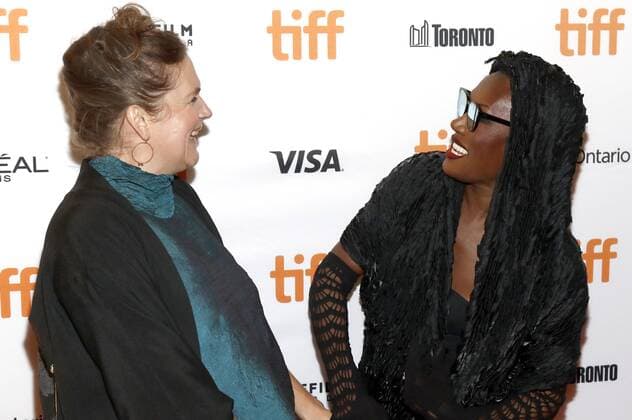Director Sophie Fiennes and Grace Jones attending the Grace Jones: Bloodlight and Bami premiere during the 42nd Toronto International Film Festival at Elgin Theatre on September 07, 2017 in Toronto, Canada