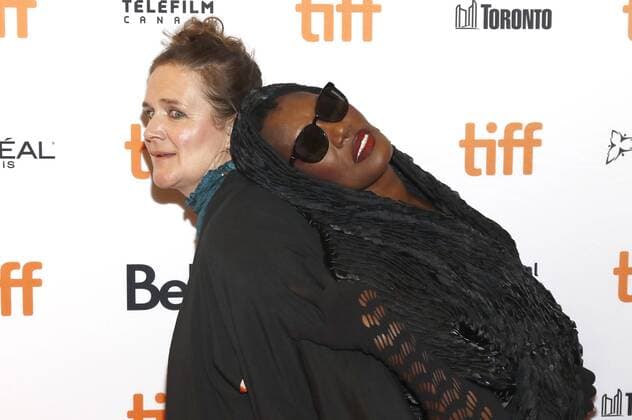 Director Sophie Fiennes and Grace Jones attending the Grace Jones: Bloodlight and Bami premiere during the 42nd Toronto International Film Festival at Elgin Theatre on September 07, 2017 in Toronto, Canada
