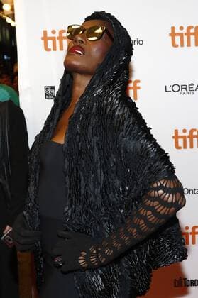 Grace Jones attending the Grace Jones: Bloodlight and Bami premiere during the 42nd Toronto International Film Festival at Elgin Theatre on September 07, 2017 in Toronto, Canada
