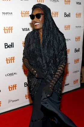 Grace Jones attending the Grace Jones: Bloodlight and Bami premiere during the 42nd Toronto International Film Festival at Elgin Theatre on September 07, 2017 in Toronto, Canada