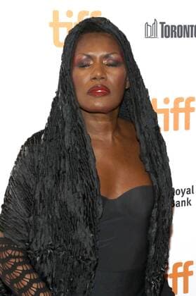 Grace Jones attending the Grace Jones: Bloodlight and Bami premiere during the 42nd Toronto International Film Festival at Elgin Theatre on September 07, 2017 in Toronto, Canada
