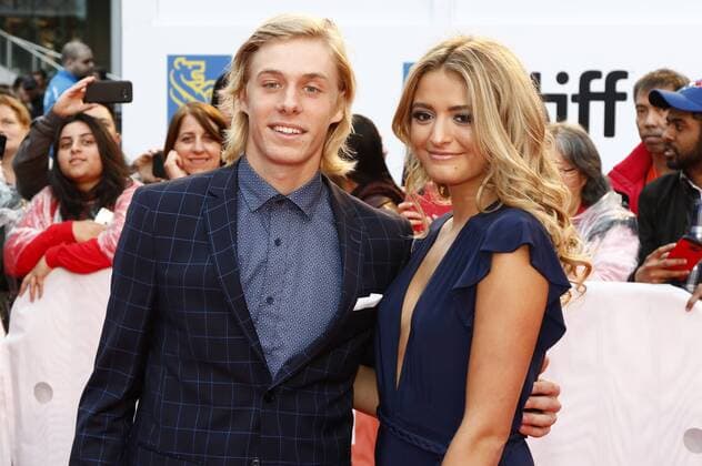 Canadian Tennis Player Denis Shapovalov and Morgan Krizmanich attending the Borg McEnroe premiere during the 42nd Toronto International Film Festival at Thomson Hall on September 07, 2017 in Toronto, Canada