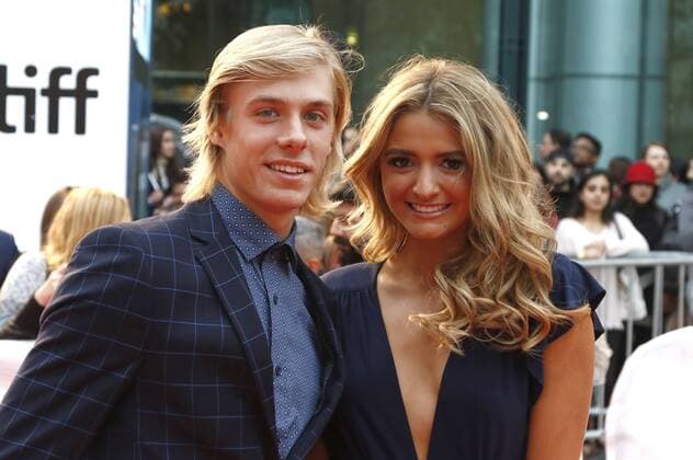 Canadian Tennis Player Denis Shapovalov and Morgan Krizmanich attending the Borg McEnroe premiere during the 42nd Toronto International Film Festival at Thomson Hall on September 07, 2017 in Toronto, Canada