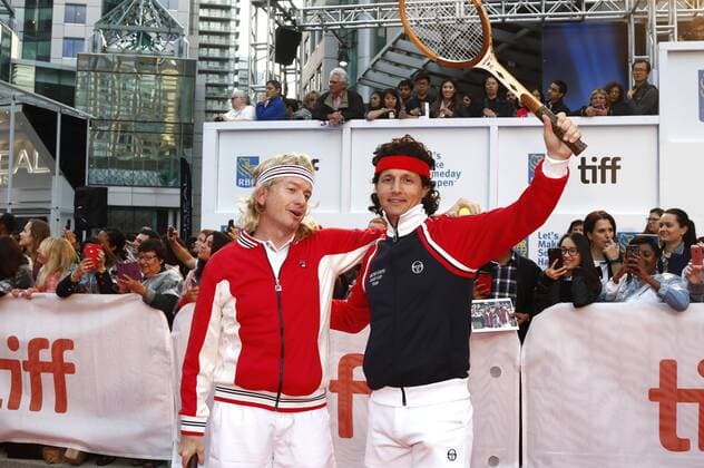 Tim League and Tom Quinn attending the Borg McEnroe premiere during the 42nd Toronto International Film Festival at Thomson Hall on September 07, 2017 in Toronto, Canada