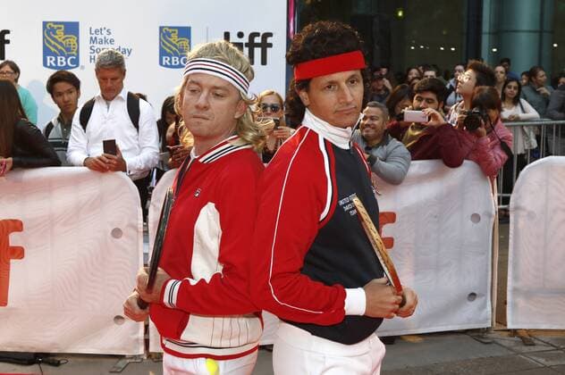 Tim League and Tom Quinn attending the Borg McEnroe premiere during the 42nd Toronto International Film Festival at Thomson Hall on September 07, 2017 in Toronto, Canada