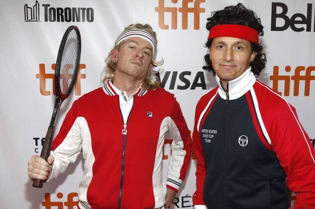 Tim League and Tom Quinn attending the Borg McEnroe premiere during the 42nd Toronto International Film Festival at Thomson Hall on September 07, 2017 in Toronto, Canada