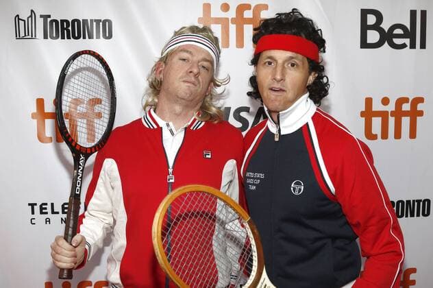 Tim League and Tom Quinn attending the Borg McEnroe premiere during the 42nd Toronto International Film Festival at Thomson Hall on September 07, 2017 in Toronto, Canada
