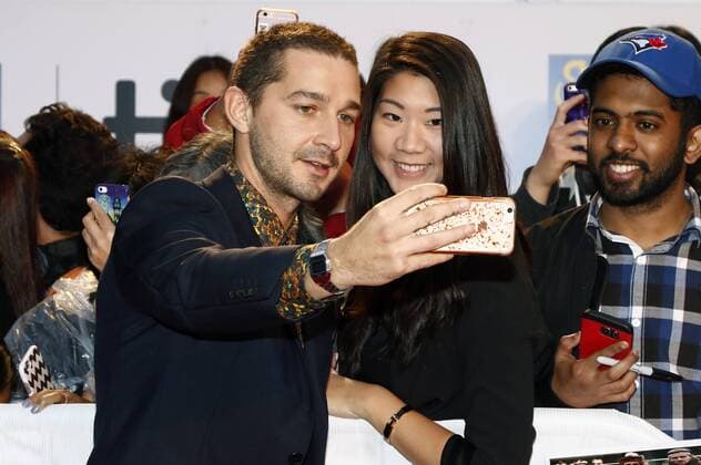 Shia LaBeouf attending the Borg McEnroe premiere during the 42nd Toronto International Film Festival at Thomson Hall on September 07, 2017 in Toronto, Canada