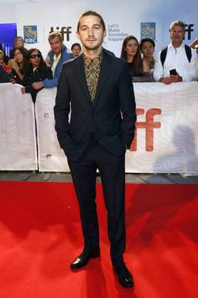 Shia LaBeouf attending the Borg McEnroe premiere during the 42nd Toronto International Film Festival at Thomson Hall on September 07, 2017 in Toronto, Canada