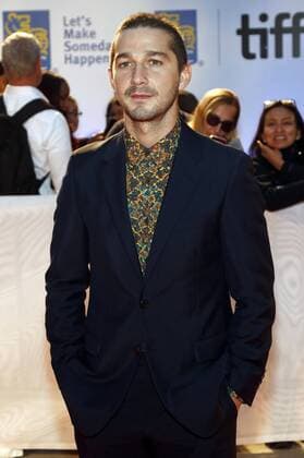 Shia LaBeouf attending the Borg McEnroe premiere during the 42nd Toronto International Film Festival at Thomson Hall on September 07, 2017 in Toronto, Canada